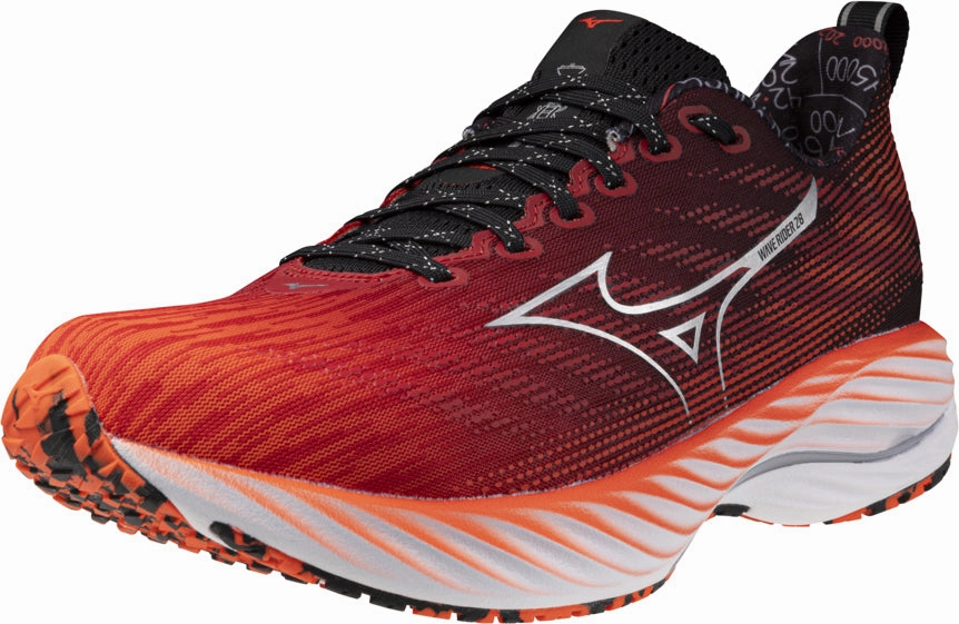 Mizuno Wave Rider 28 Running Shoes - Red Performance Sneakers