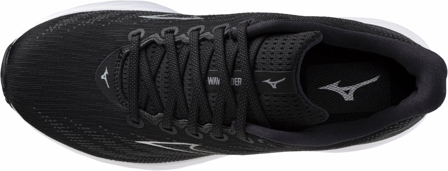 Mizuno Wave Rider 28 WIDE FIT (2E) Mens Running Shoes - Black Sky Tech Footwear
