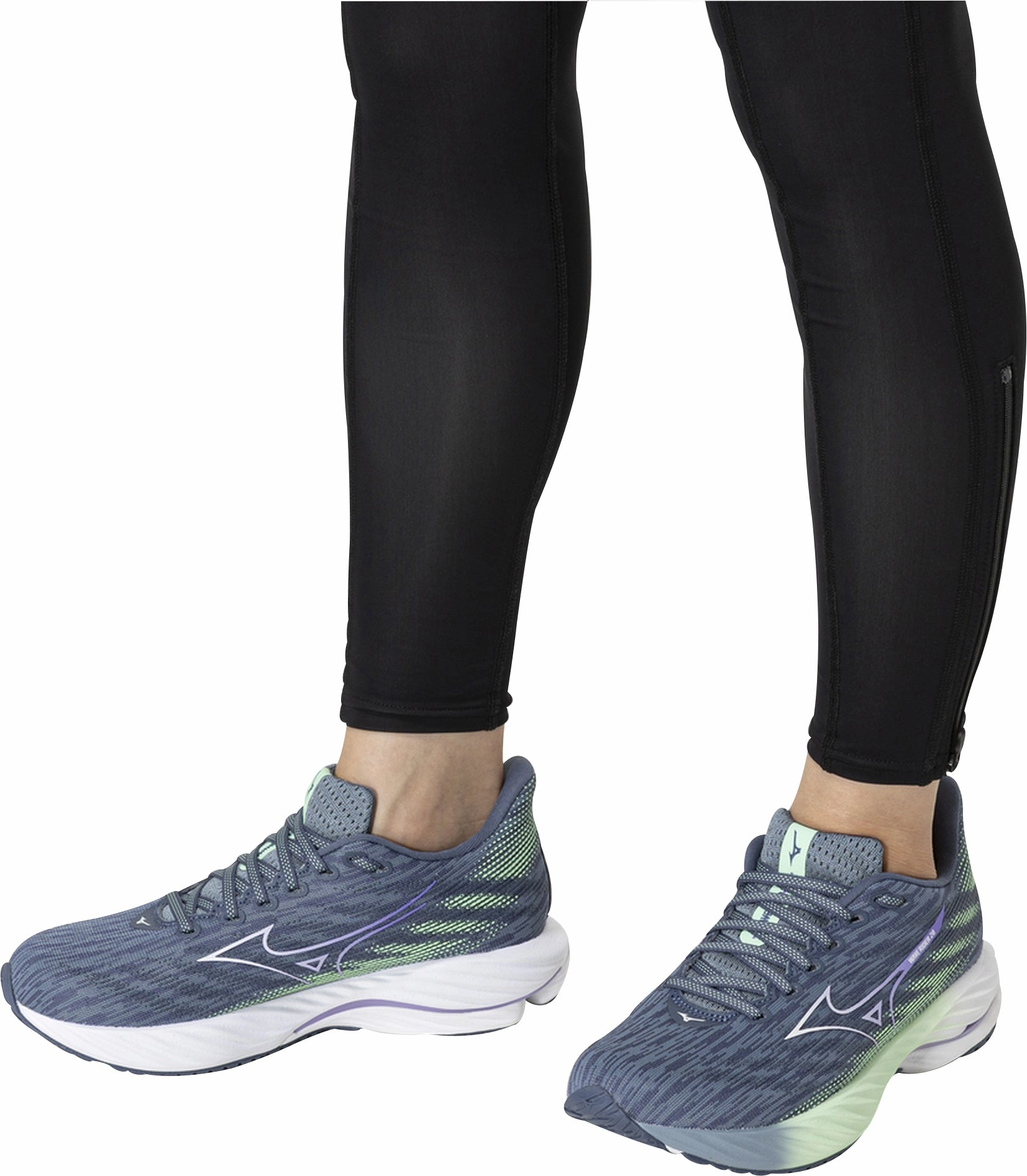 Mizuno Wave Rider 28 Womens Running Shoes - Blue Sky Tech Footwear