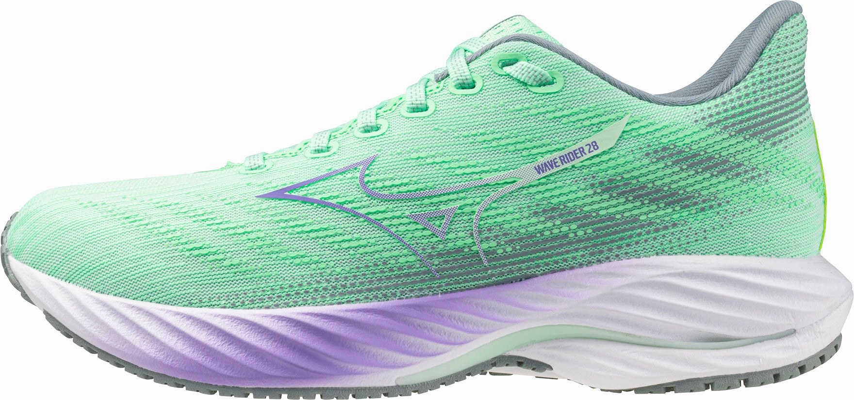 Mizuno Wave Rider 28 Womens Running Shoes - Green Mizuno Wave Rider shoes