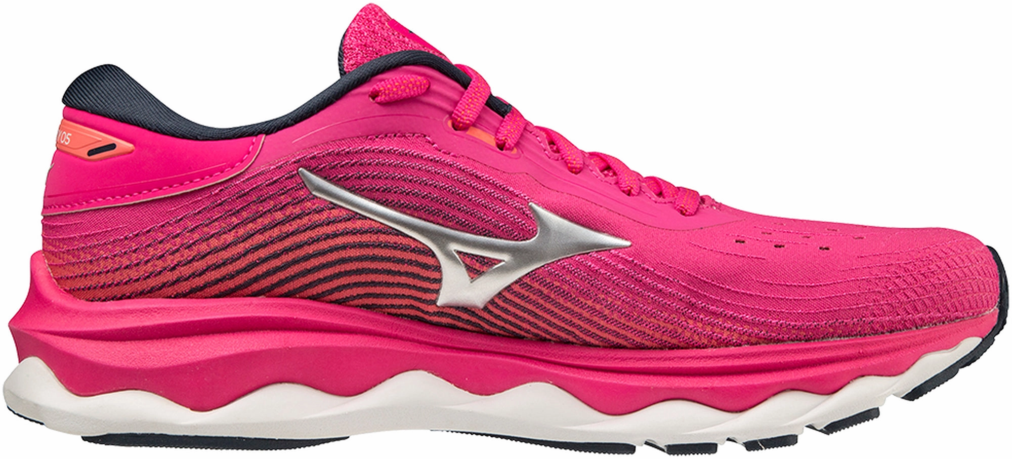 Mizuno Wave Sky 5 Womens Running Shoes - Pink Easy On Kids Shoes