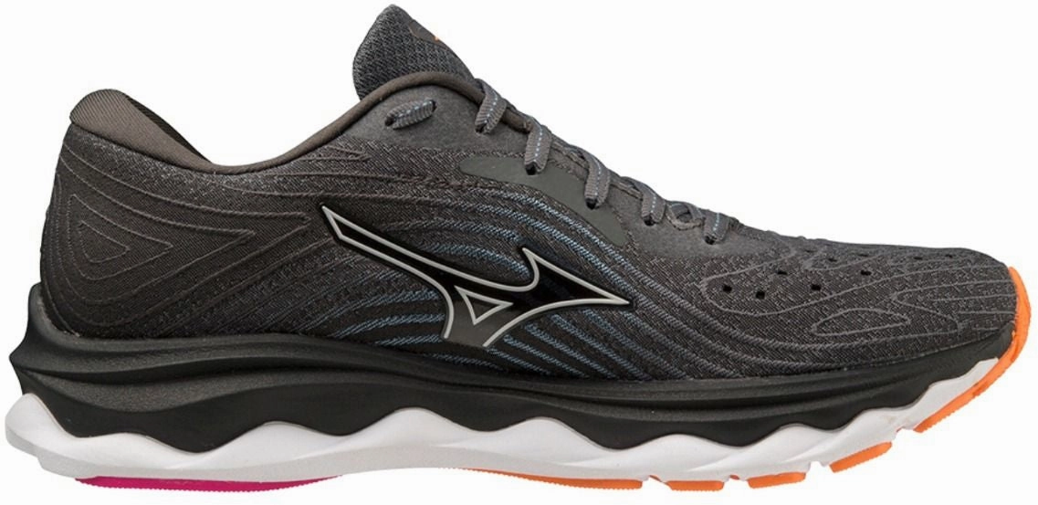 Mizuno Wave Sky 6 Womens Running Shoes - Grey Easy On Kids Shoes