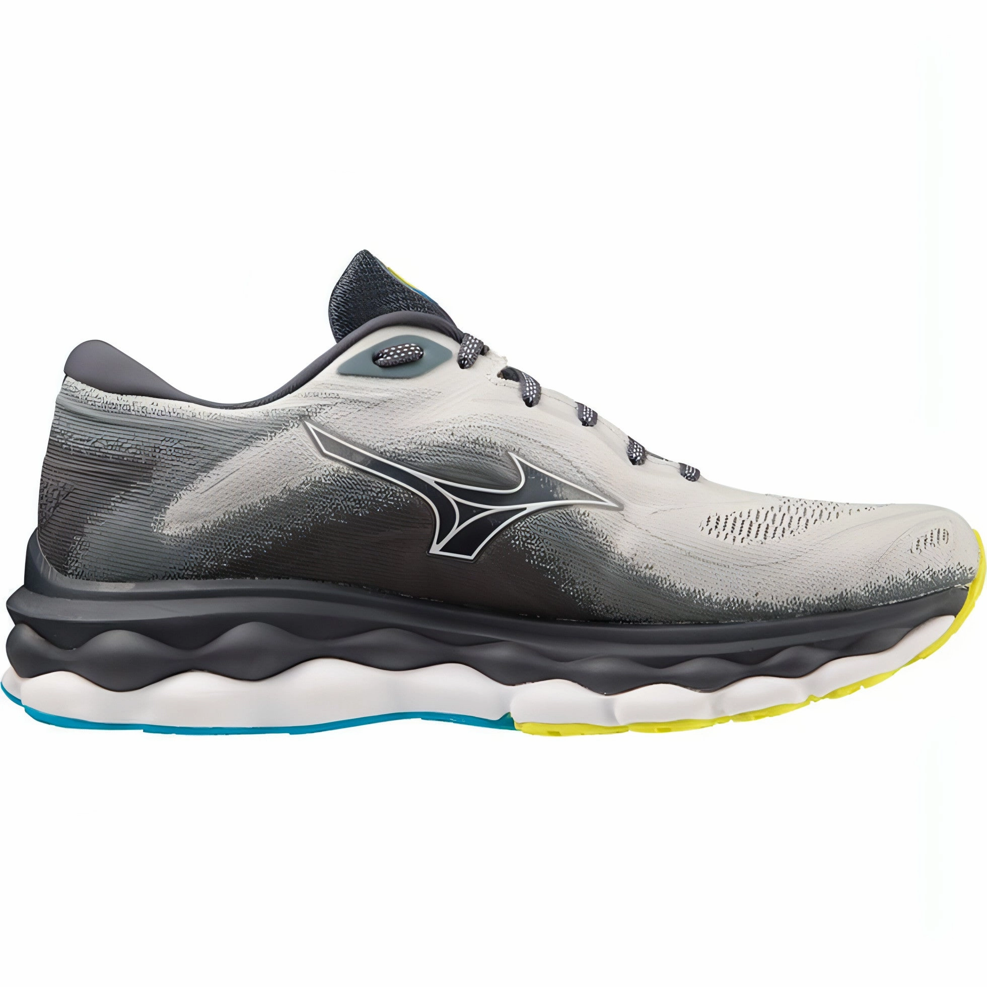 Mizuno Wave Sky 7 Mens Running Shoes - Grey Easy On Kids Shoes
