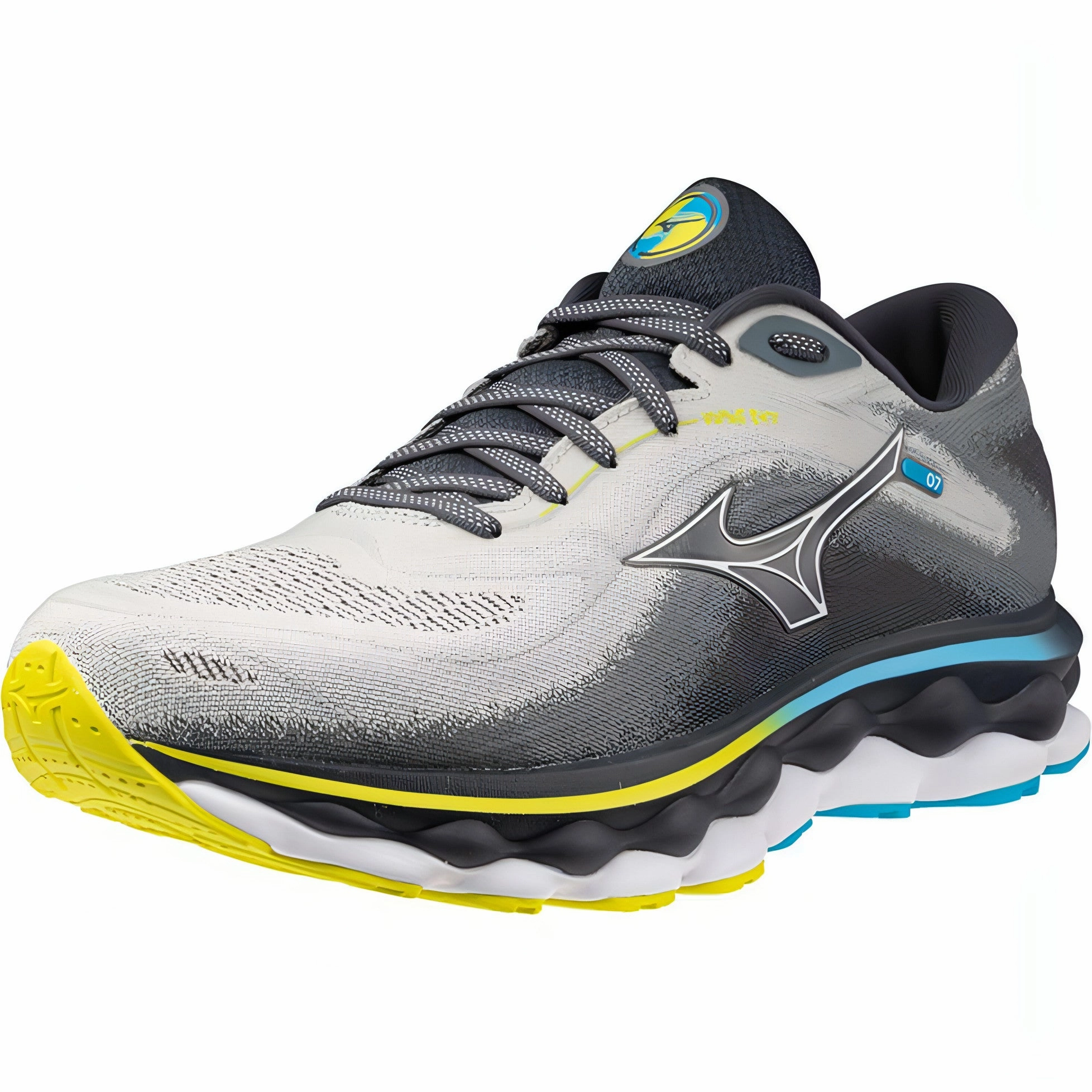 Mizuno Wave Sky 7 Mens Running Shoes - Grey Easy On Kids Shoes