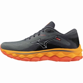 Mizuno Wave Sky 7 Womens Running Shoes - Grey Mizuno Wave Sky design