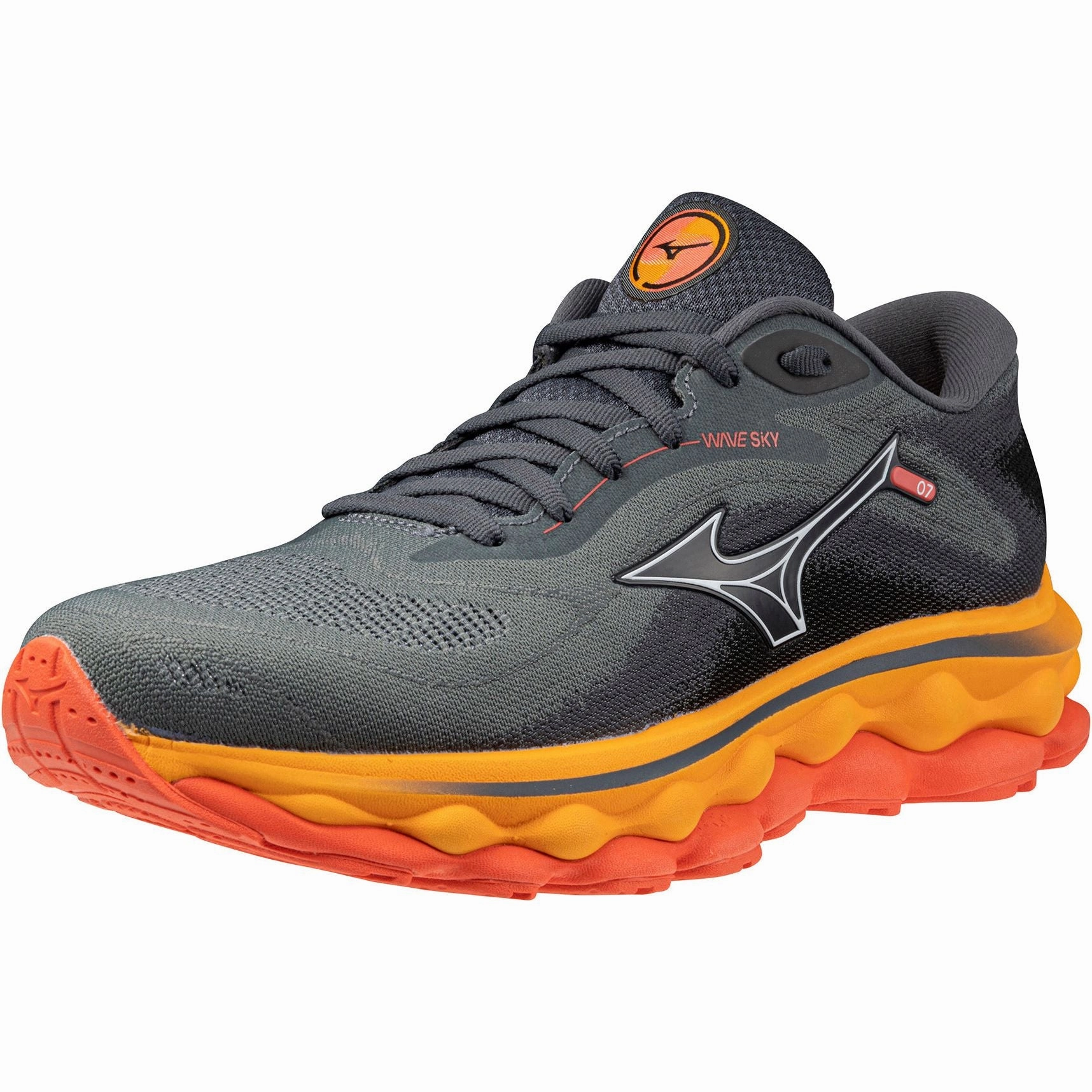 Mizuno Wave Sky 7 Womens Running Shoes - Grey Performance Sneakers