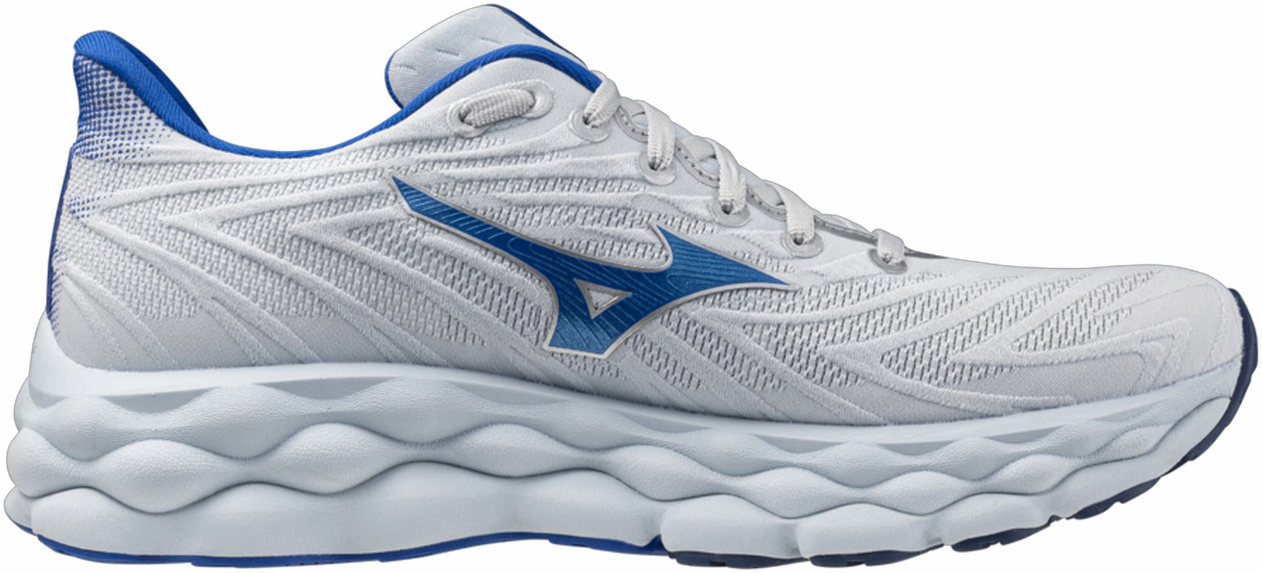 Mizuno Wave Sky 8 Mens Running Shoes - White Easy On Kids Shoes