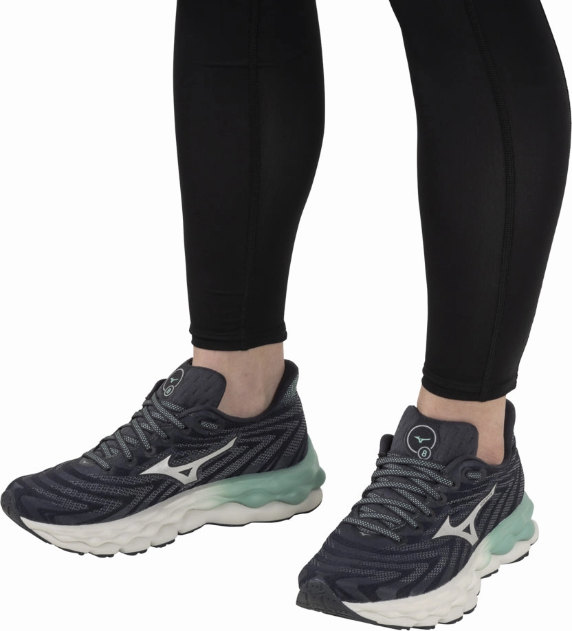 Mizuno Wave Sky 8 Womens Running Shoes - Grey Easy On Kids Shoes