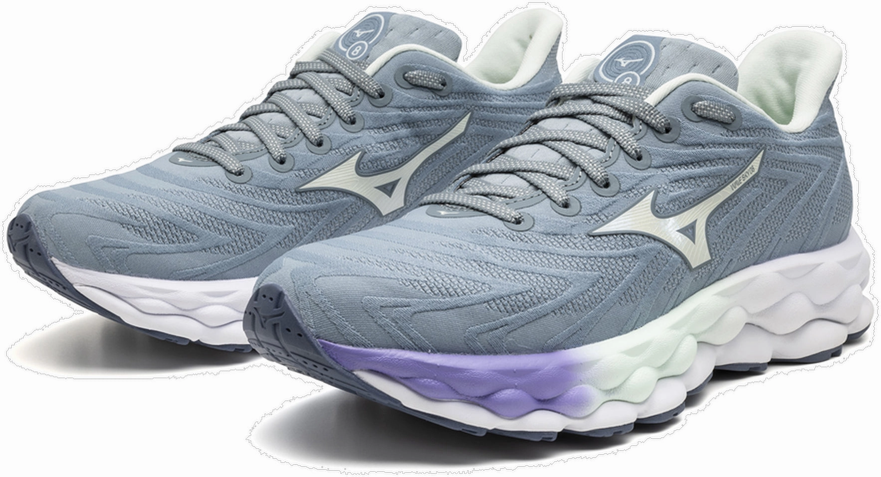 Mizuno Wave Sky 8 Womens Running Shoes - Grey Performance Sneakers
