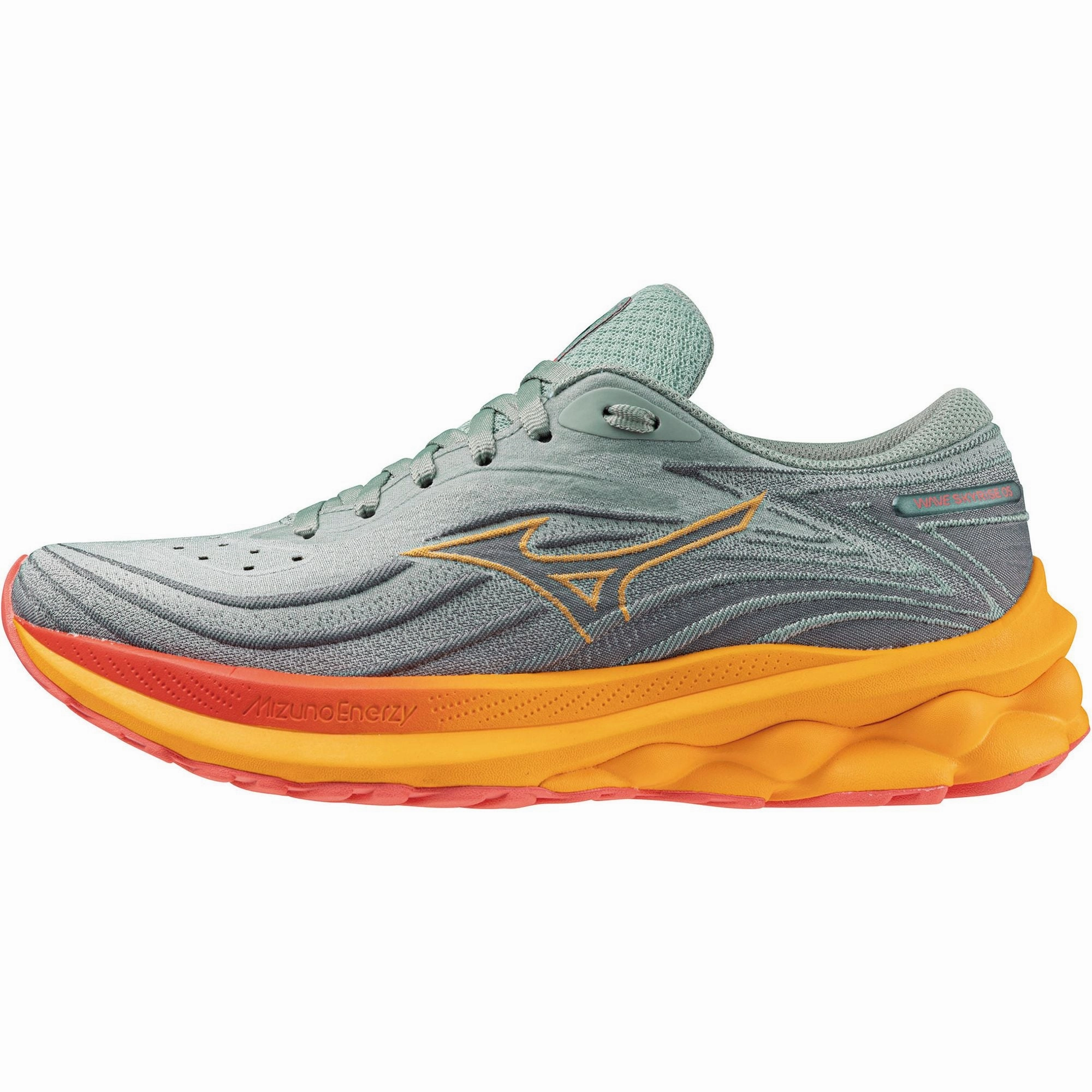 Mizuno Wave Skyrise 5 Womens Running Shoes - Green Mizuno performance sneakers for training