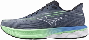 Mizuno Wave Skyrise 6 Mens Running Shoes - Blue Mizuno performance sneakers for training