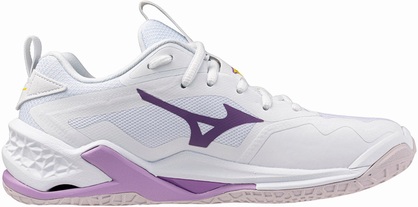 Mizuno Wave Stealth Neo 2 Womens Netball Shoes - White Performance Sneakers