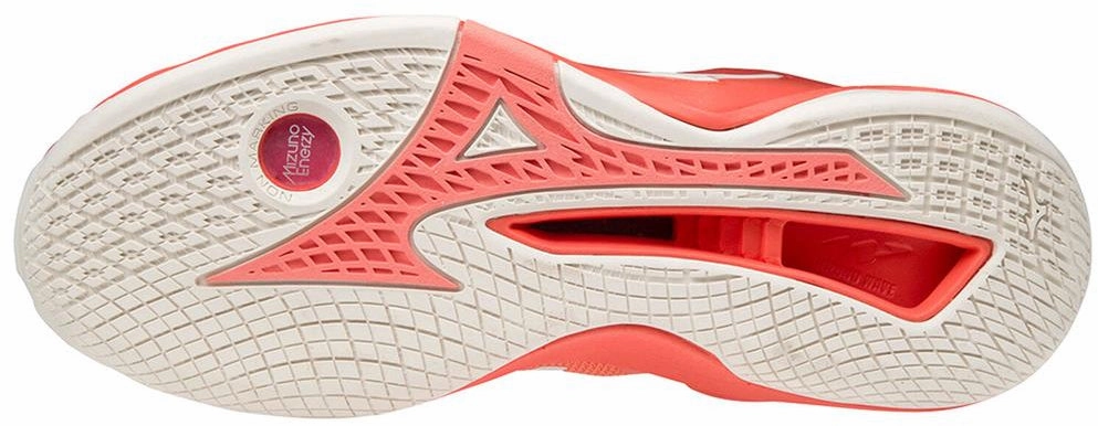 Mizuno Wave Stealth Neo Womens Netball Shoes - Orange Performance Sneakers