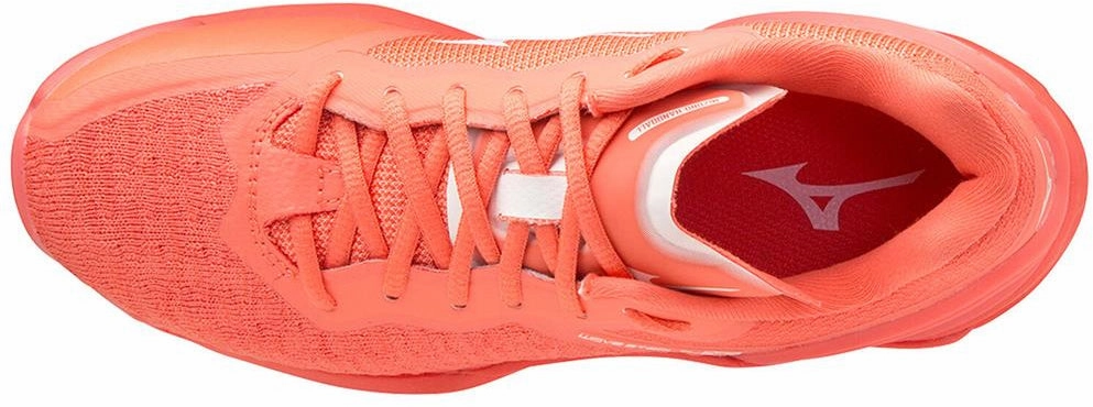 Mizuno Wave Stealth Neo Womens Netball Shoes - Orange Performance Sneakers