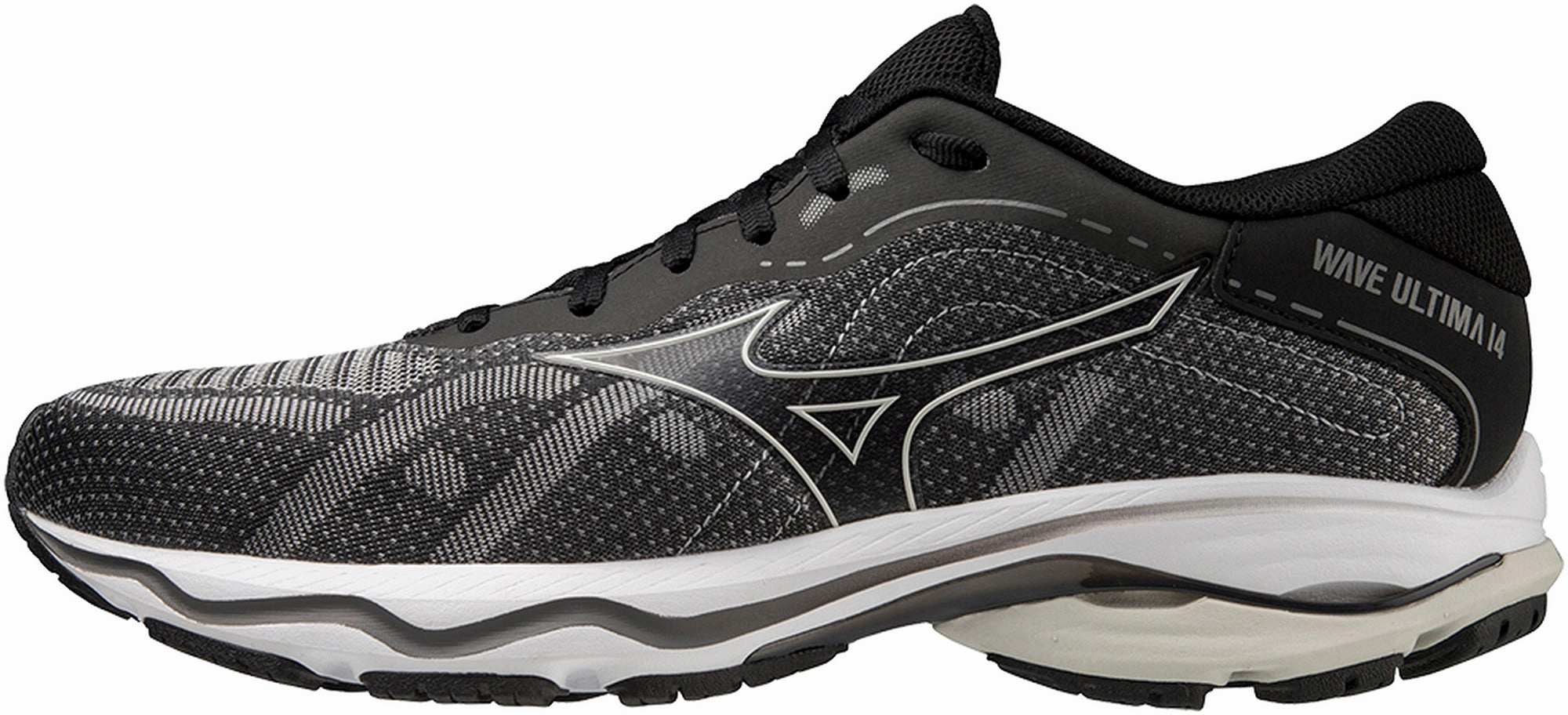 Mizuno Wave Ultima 14 Mens Running Shoes - Black Mizuno performance sneakers for training