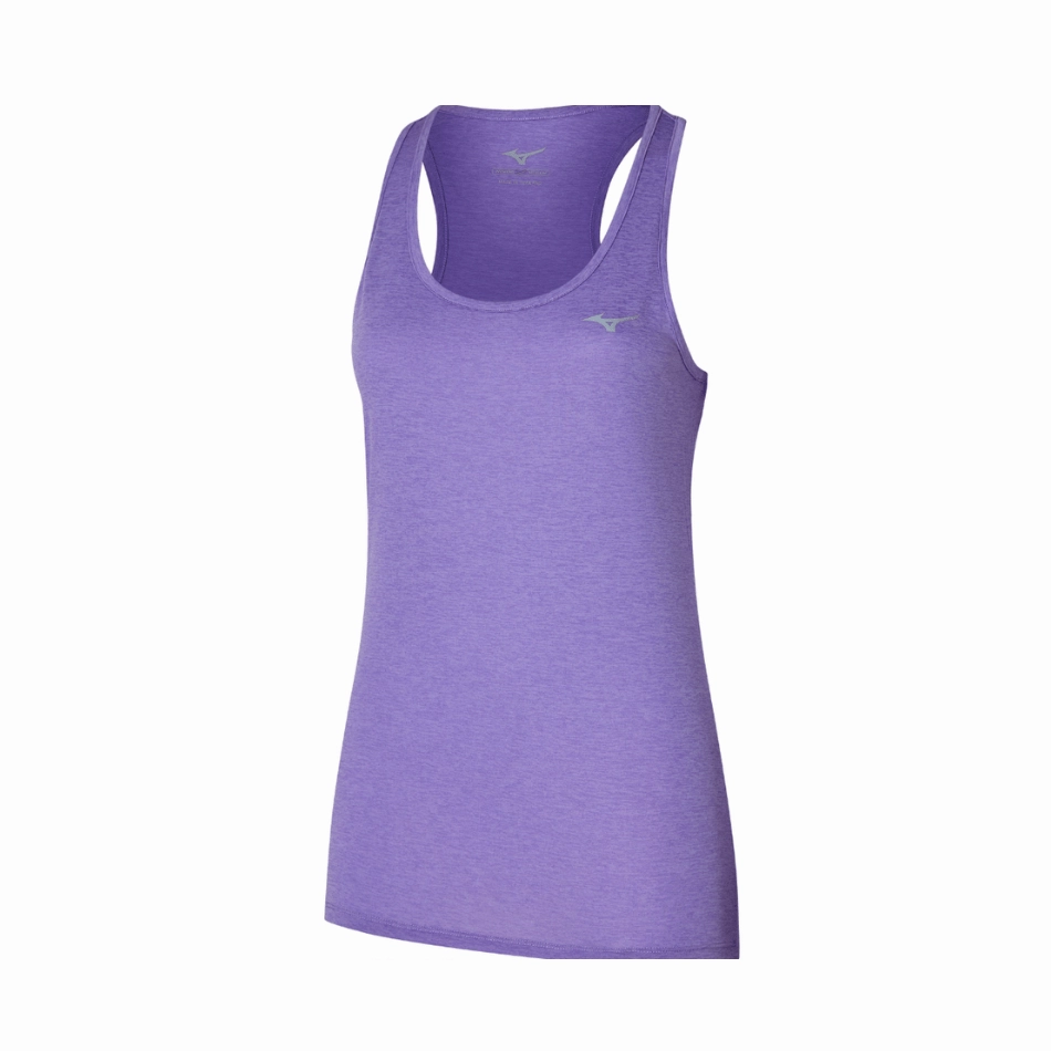 Mizuno Women's Impulse Core Tank in Paisley Purple SS25 Mizuno durable running shoes for pavement