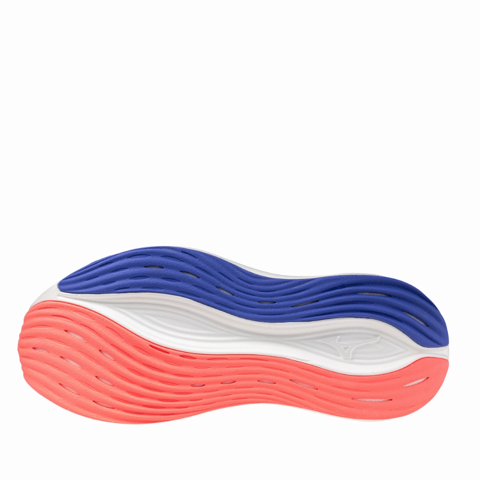 Mizuno Women's Neo Zen Running Shoes in Icelandic Blue/Silver/Striking Coral AW25 Mizuno reliable running shoes