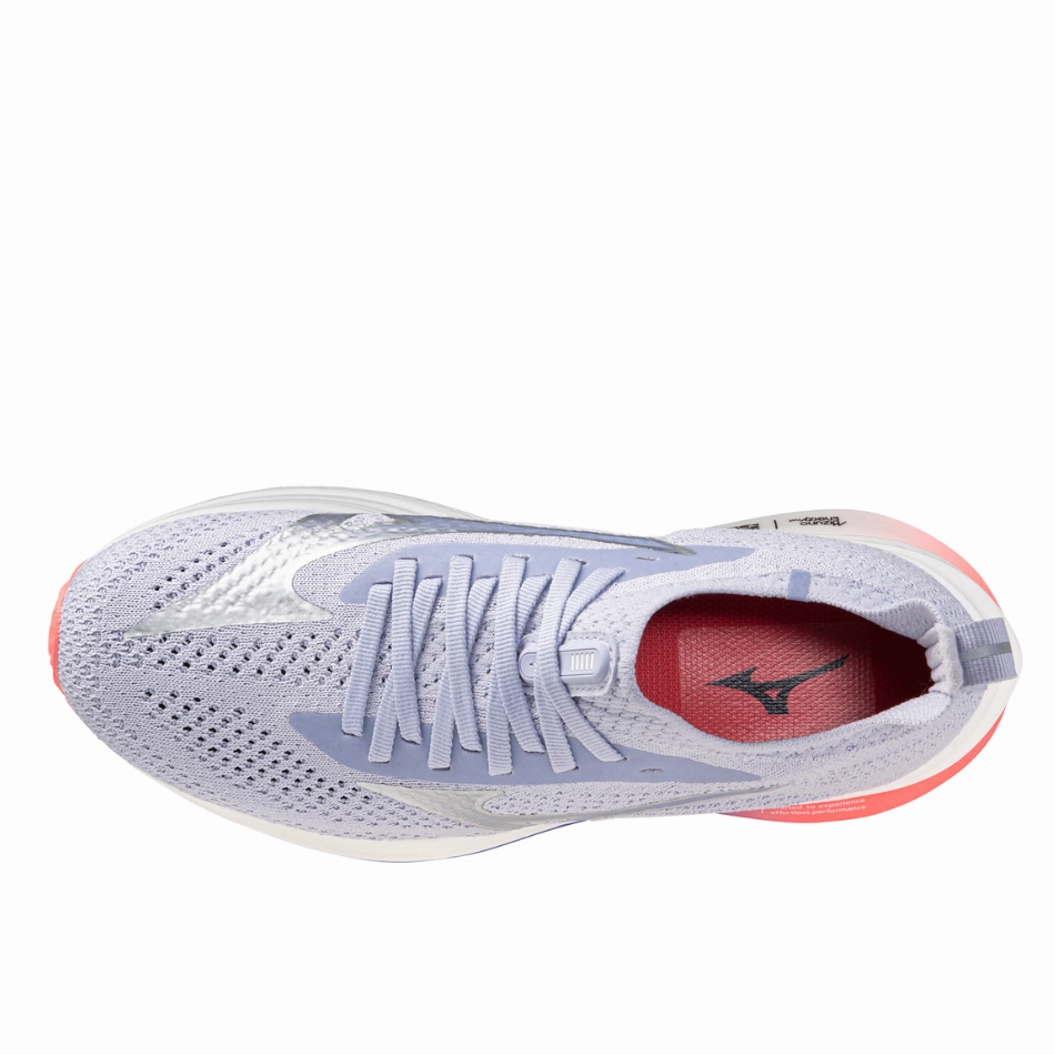 Mizuno Women's Neo Zen Running Shoes in Icelandic Blue/Silver/Striking Coral AW25 Mizuno reliable running shoes