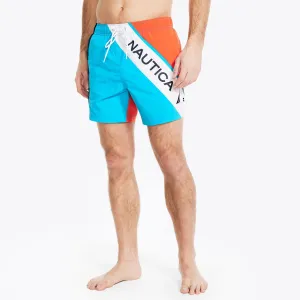 Nautica Men's 6" Colorblock Quick-Dry Swim Hawaiian Ocean Nautica