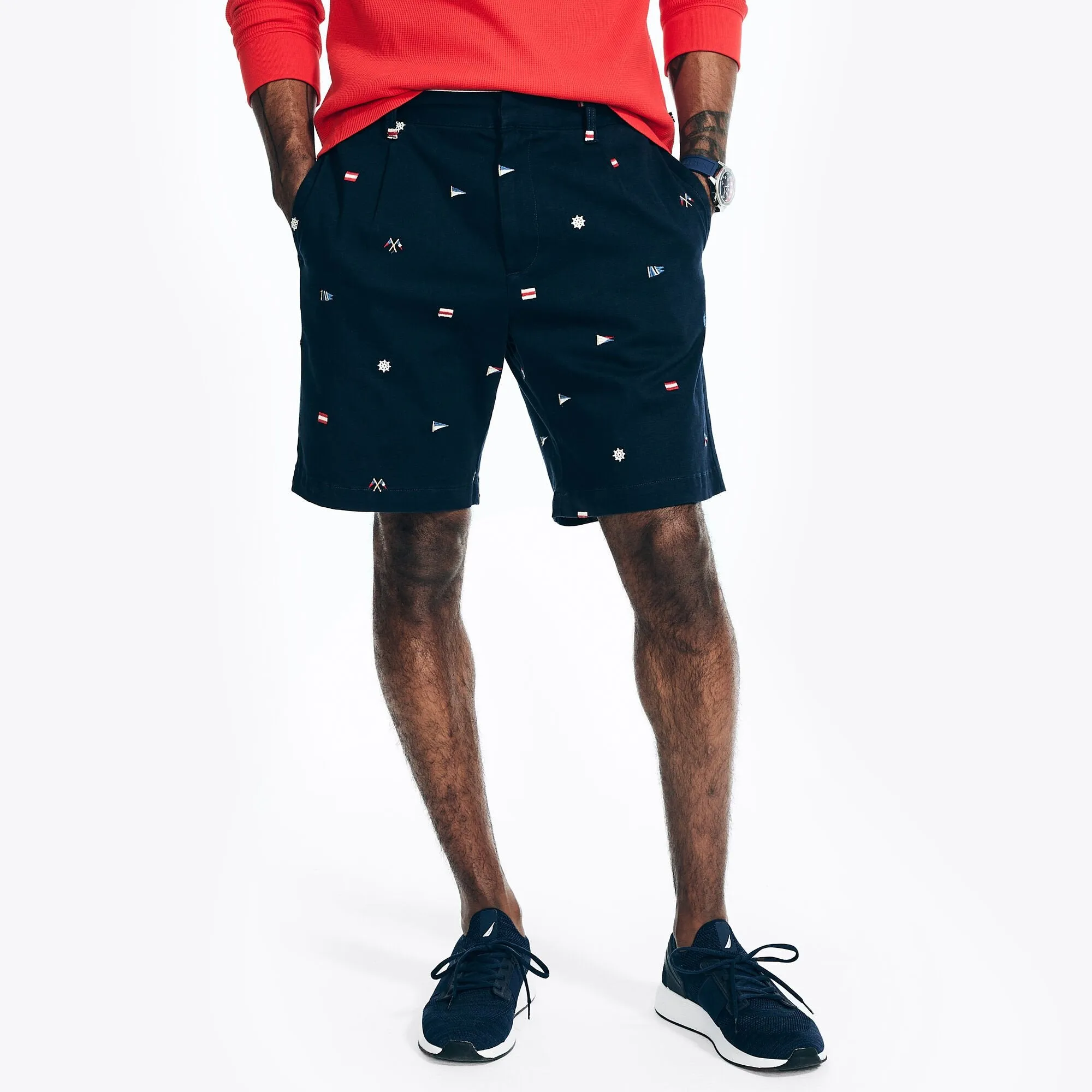 Nautica Men's 8.5" 1983 Critter Short Stellar Blue Heather Nautica