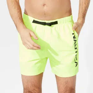 Nautica Men's 8" Big & Tall Buckle-Waist Swim Short Nautica Yellow Nautica