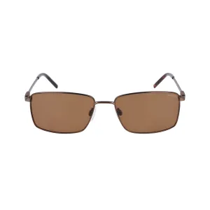 Nautica Men's Anchor Rectangle Sunglasses Dark Brown Nautica