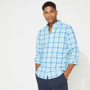 Nautica Men's Big & Tall Plaid Shirt Aquadream Nautica