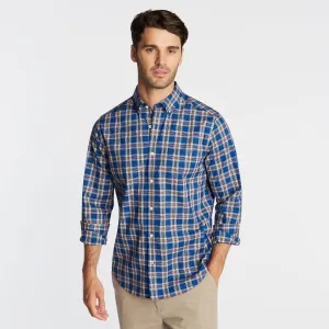 Nautica Men's Big & Tall Wrinkle Resistant Shirt In Yarn Dyed Plaid Limoges Nautica