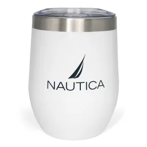 Nautica Men's Logo Double-Walled Stainless Steel Short Tumbler Multi Nautica
