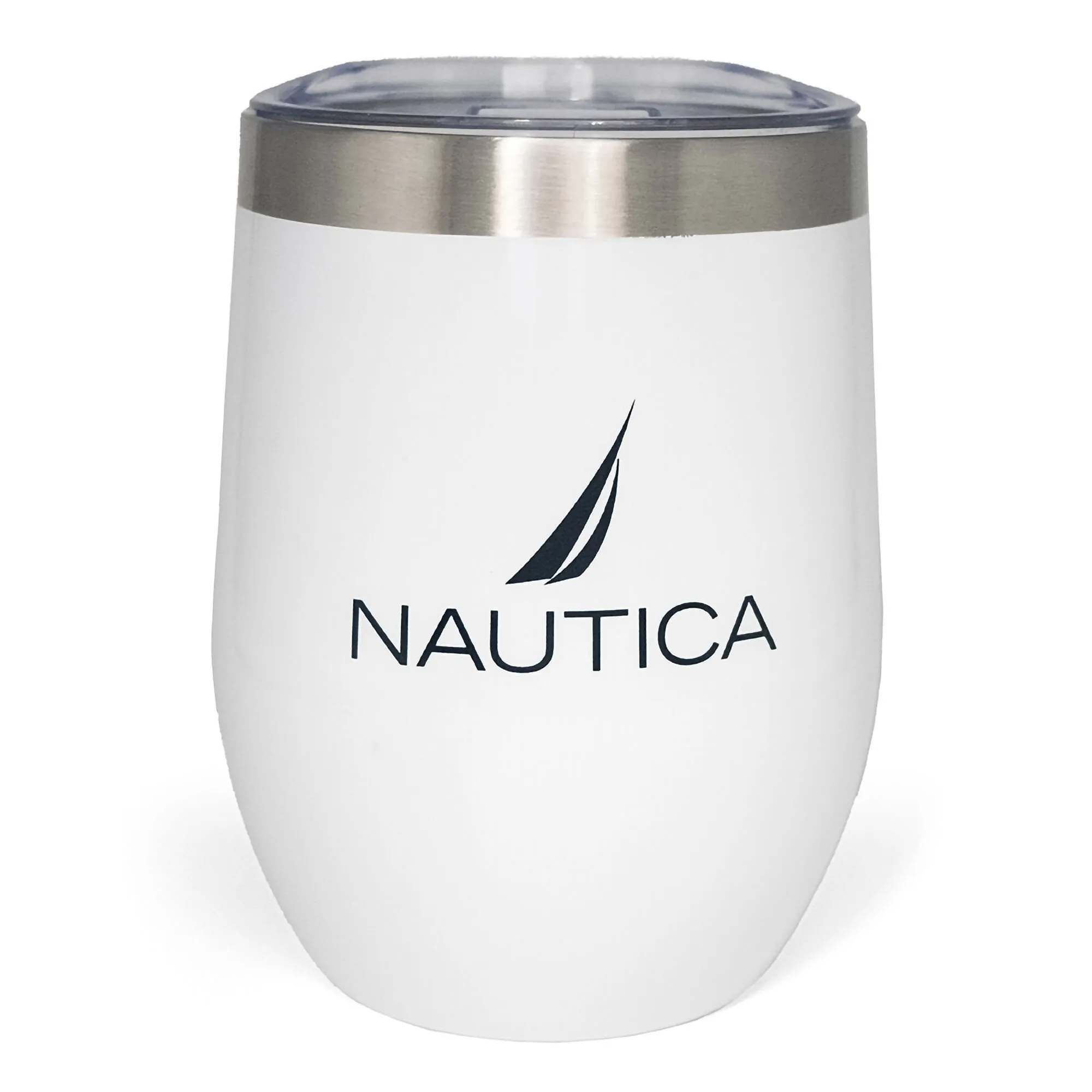 Nautica Men's Logo Double-Walled Stainless Steel Short Tumbler Multi Nautica