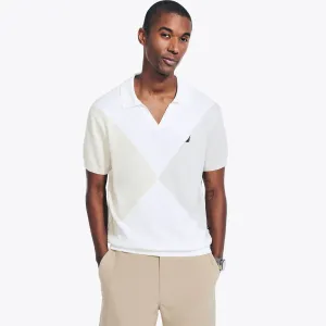 Nautica Men's Navtech Intarsia Polo Marshmallow Nautica