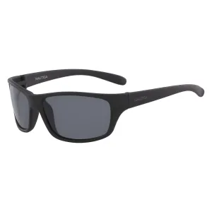 Nautica Men's Oversized Sunglasses With Matte Frame Black Onyx Nautica