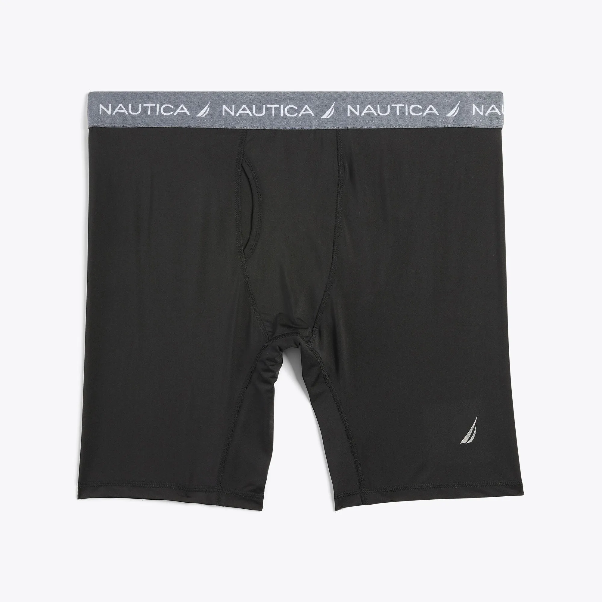 Nautica Men's Solid Performance Undershort Black Nautica