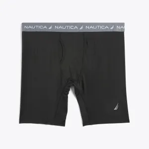 Nautica Men's Solid Performance Undershort Black Nautica
