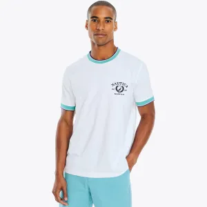 Nautica Men's Sustainably Crafted Crewneck T-Shirt Bright White Nautica