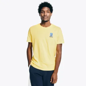 Nautica Men's Sustainably Crafted N-83 Graphic T-Shirt Soft Yellow Nautica