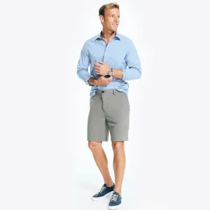 Nautica Men's Tattersall Plaid Shirt Dock Blue Nautica