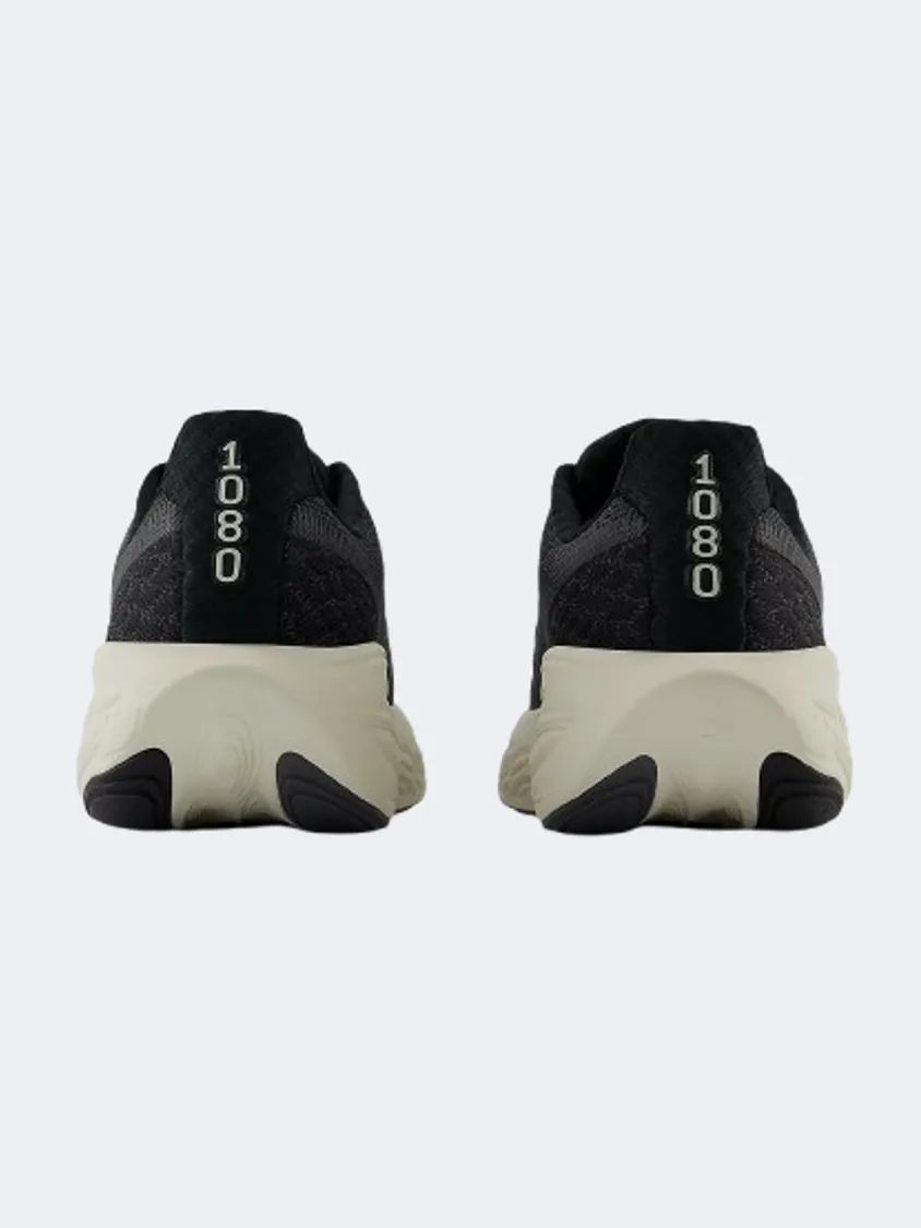 New Balance 1080 Men Running Shoes Black/Magnet/Linen Mens Urban Style Comfort Shoes