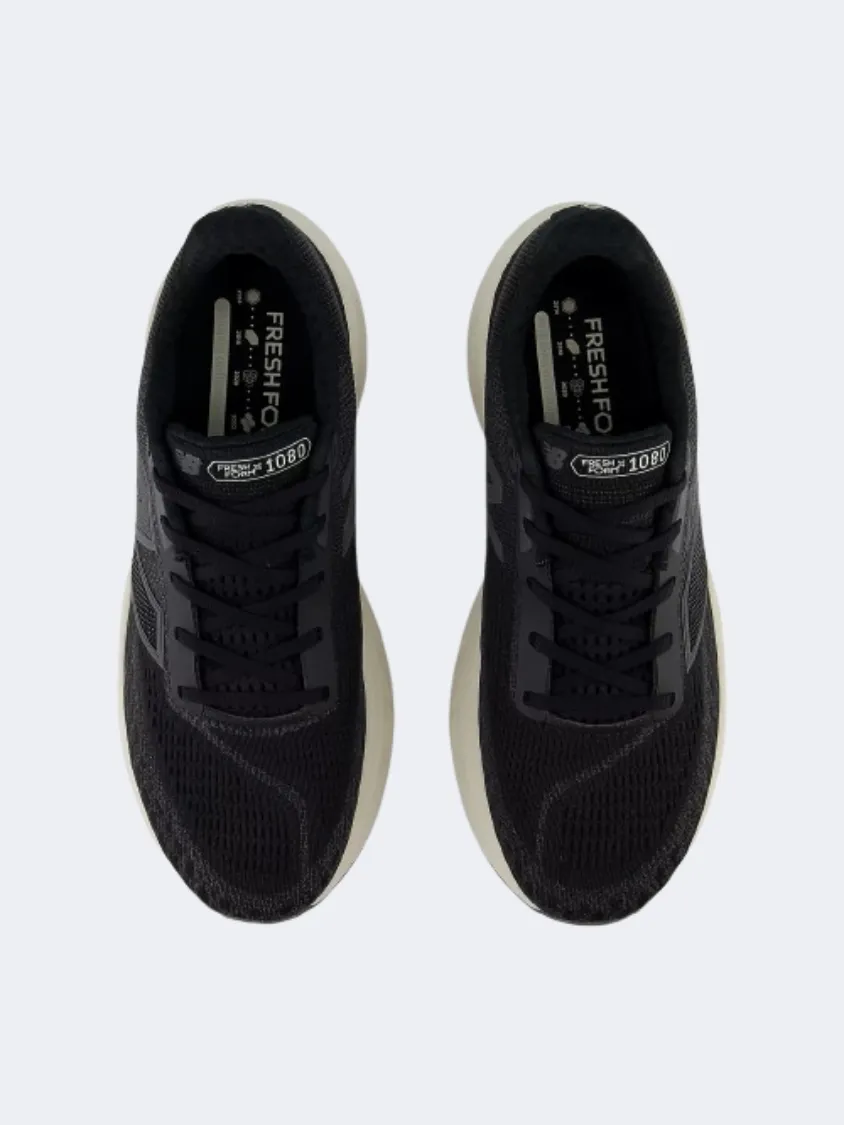 New Balance 1080 Men Running Shoes Black/Magnet/Linen Mens Urban Style Comfort Shoes