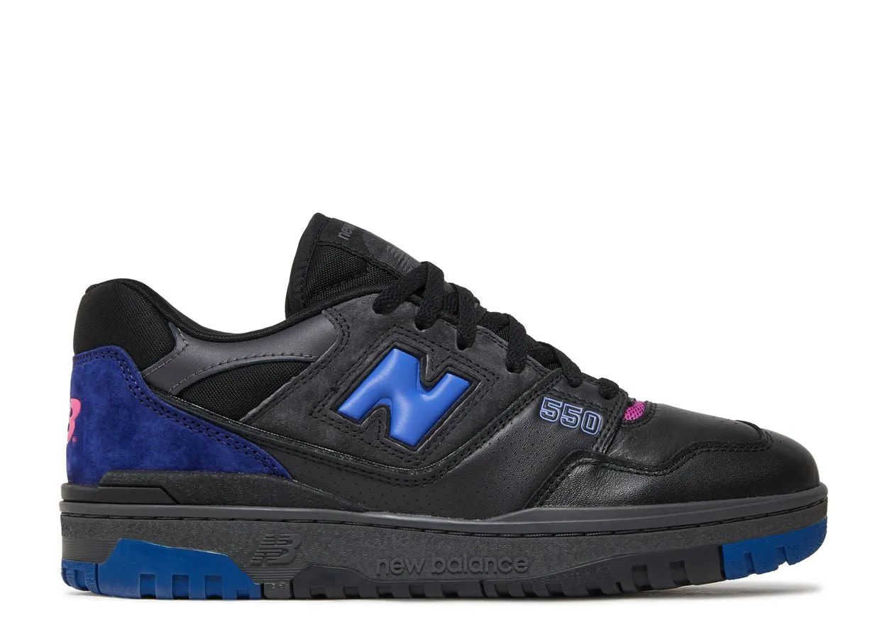 New Balance 550 Black Pink Purple (WORN) New Balance footwear styles