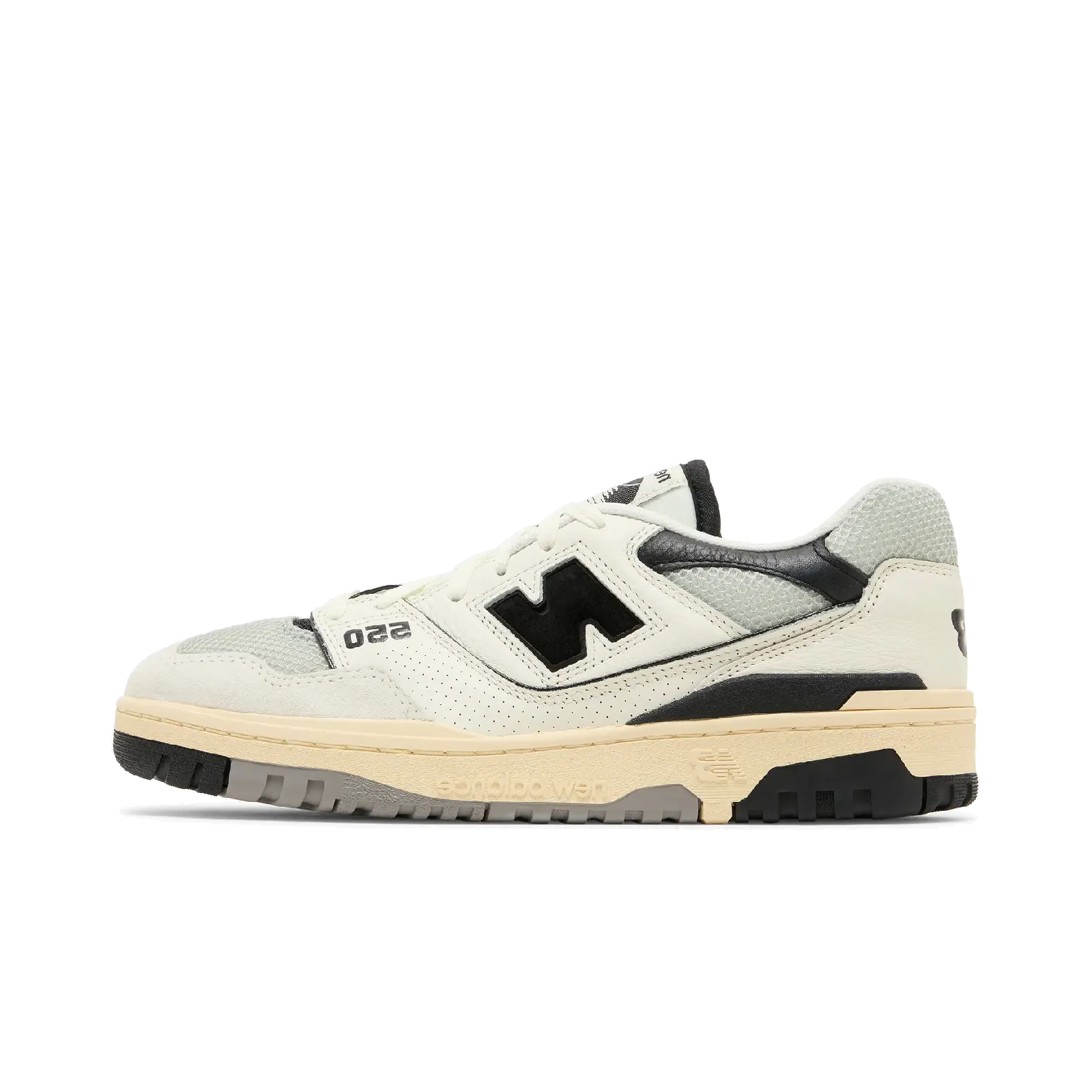 New Balance 550 Sea Salt Pack Black New Balance shoe varieties