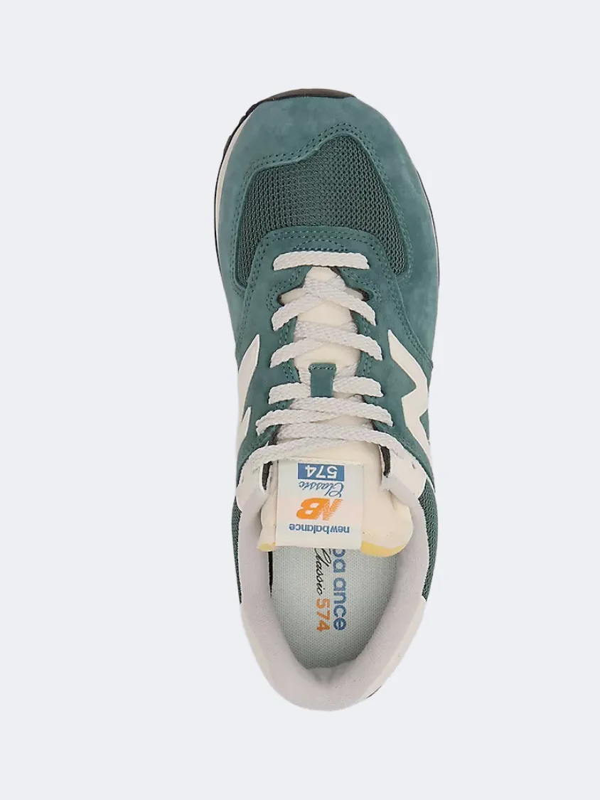 New Balance 574 Men Lifestyle Shoes New Spruce/Sea Salt Mens Urban Style Comfort Shoes