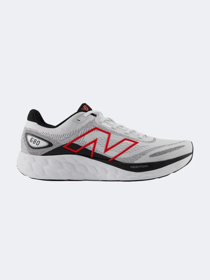 New Balance 680 Men Running Shoes White/Black/Red Essential mens casual shoes for comfort