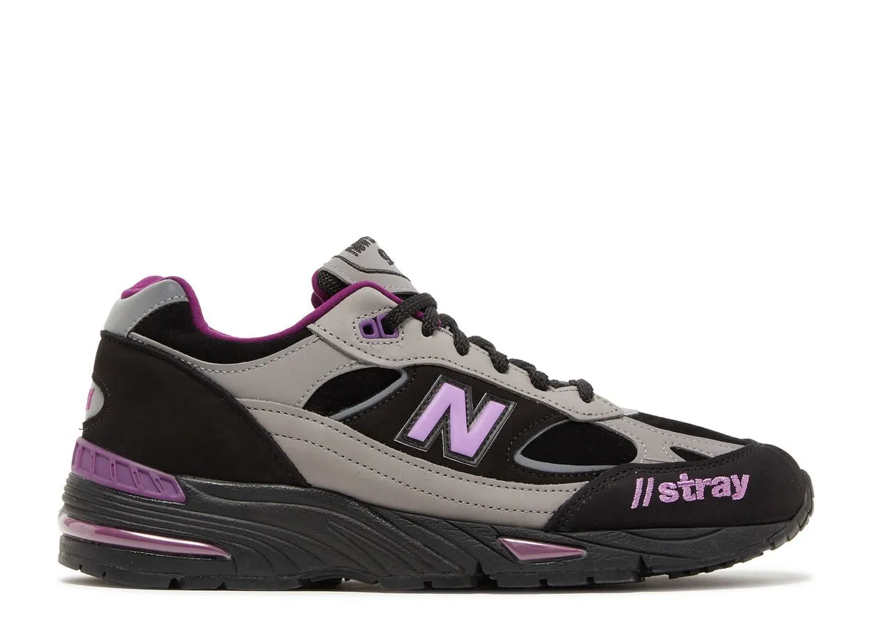 New Balance 991 Stray Rats Black (WORN) New Balance footwear styles