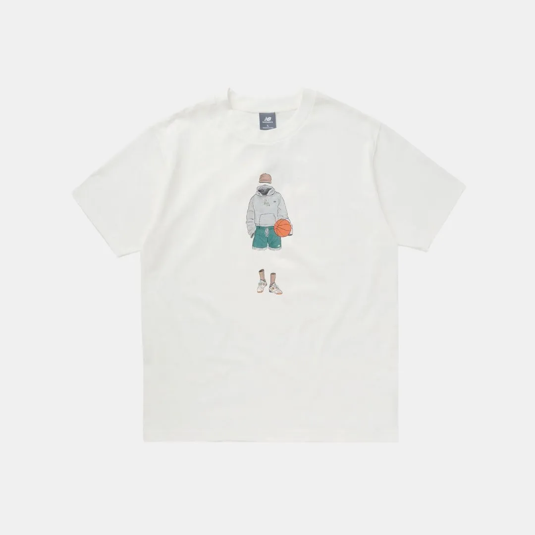 New Balance Athletics Basketball T-Shirt Sea Salt