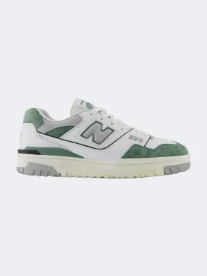 New Balance BB550 Men Lifestyle Shoes White/Dark Juniper Essential mens casual shoes for comfort