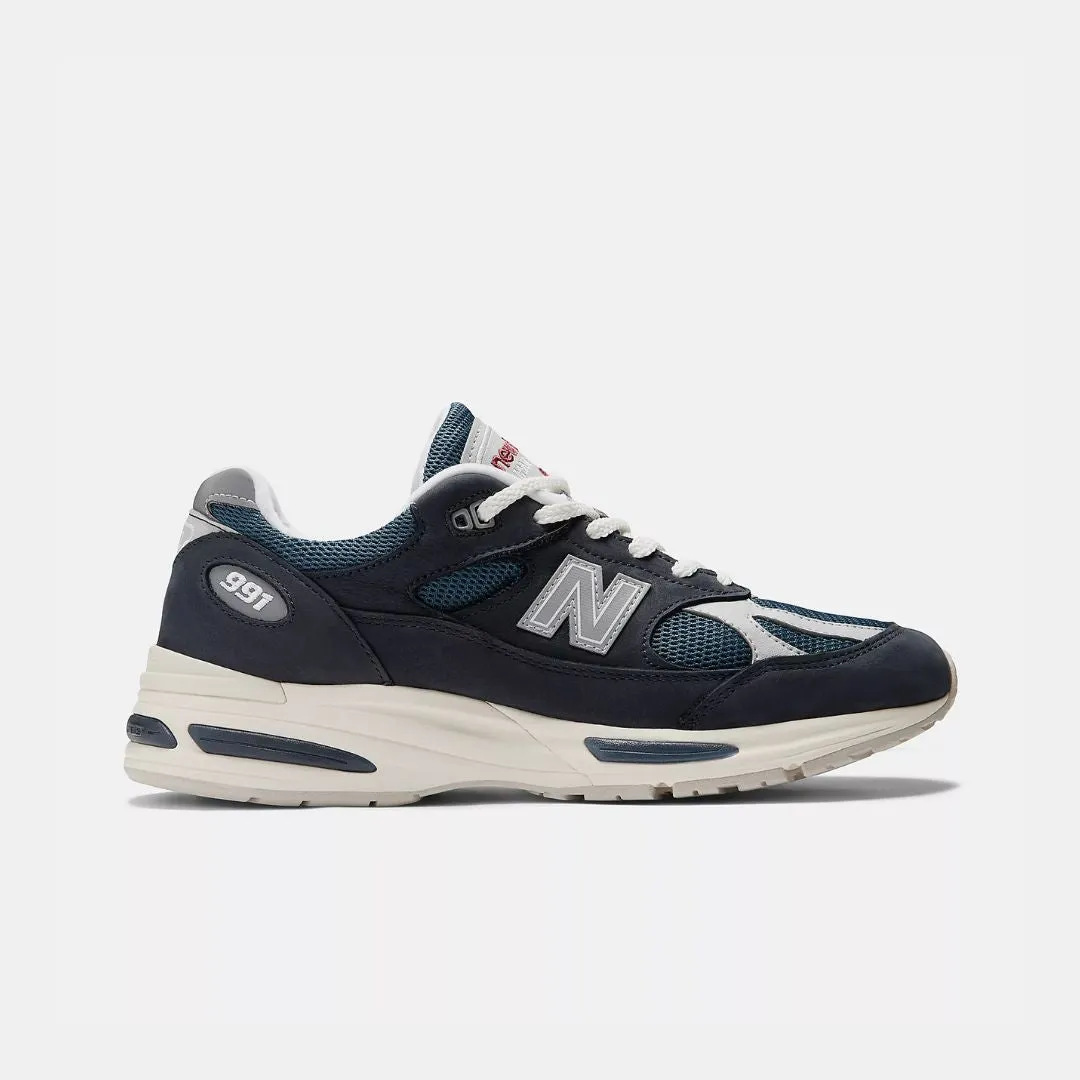 New Balance Made In UK 991v2 Navy Smoked Pearl & Silver