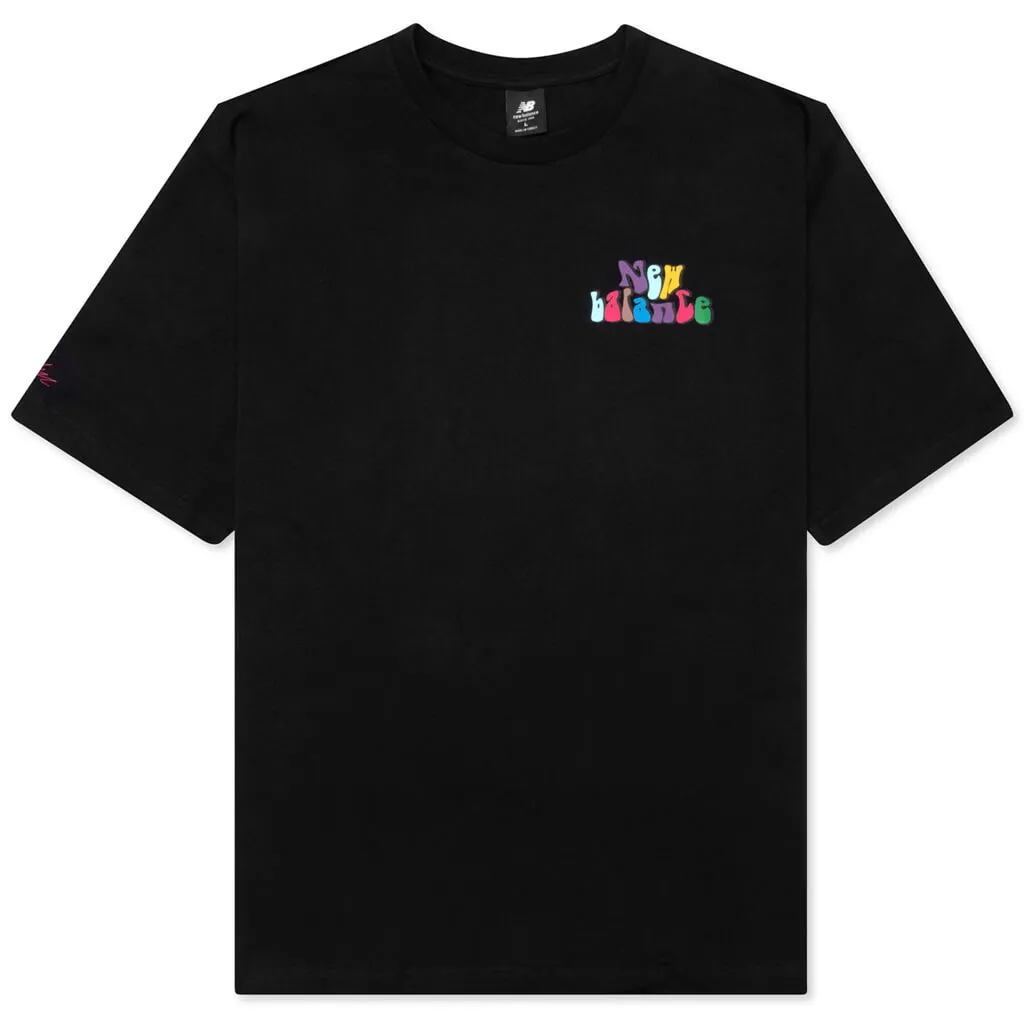New Balance x Jaden Smith Tee 'Trippy Summer' - Black New Balance sneakers with arch support