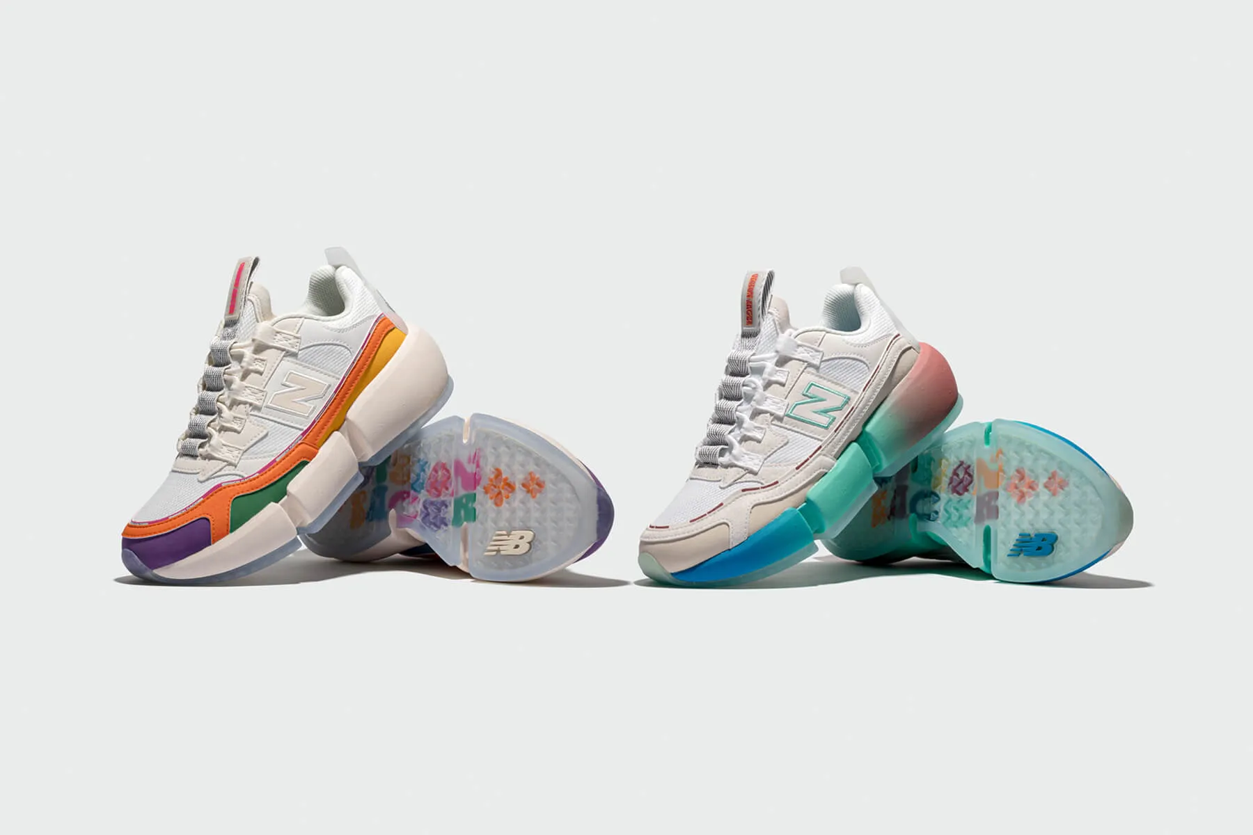 New Balance x Jaden Smith 'Trippy Summer' Vision Racer - Sea Salt New Balance Arch Support Sneakers