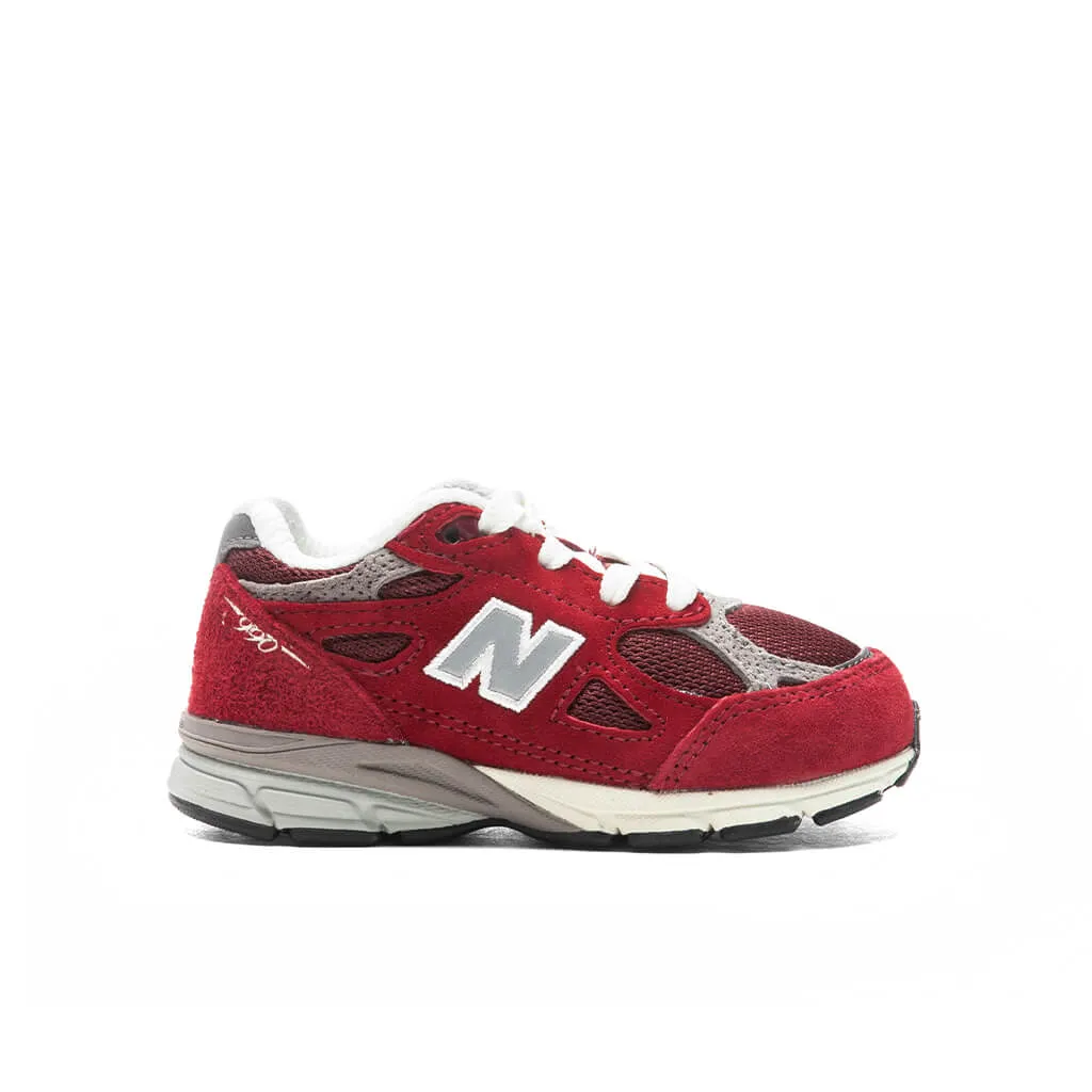 New Balance x Teddy Santis Toddler 990v3 - Scarlet New Balance shoes for walking and running